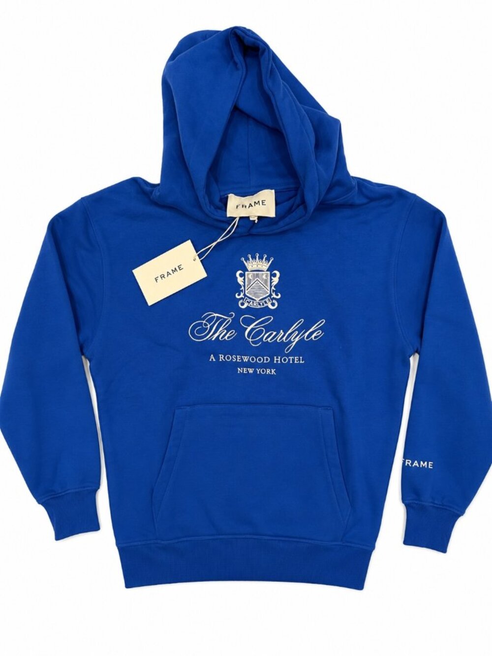 The Carlyle Hotel x Frame Hooded Sweatshirt True Blue Men's Size M